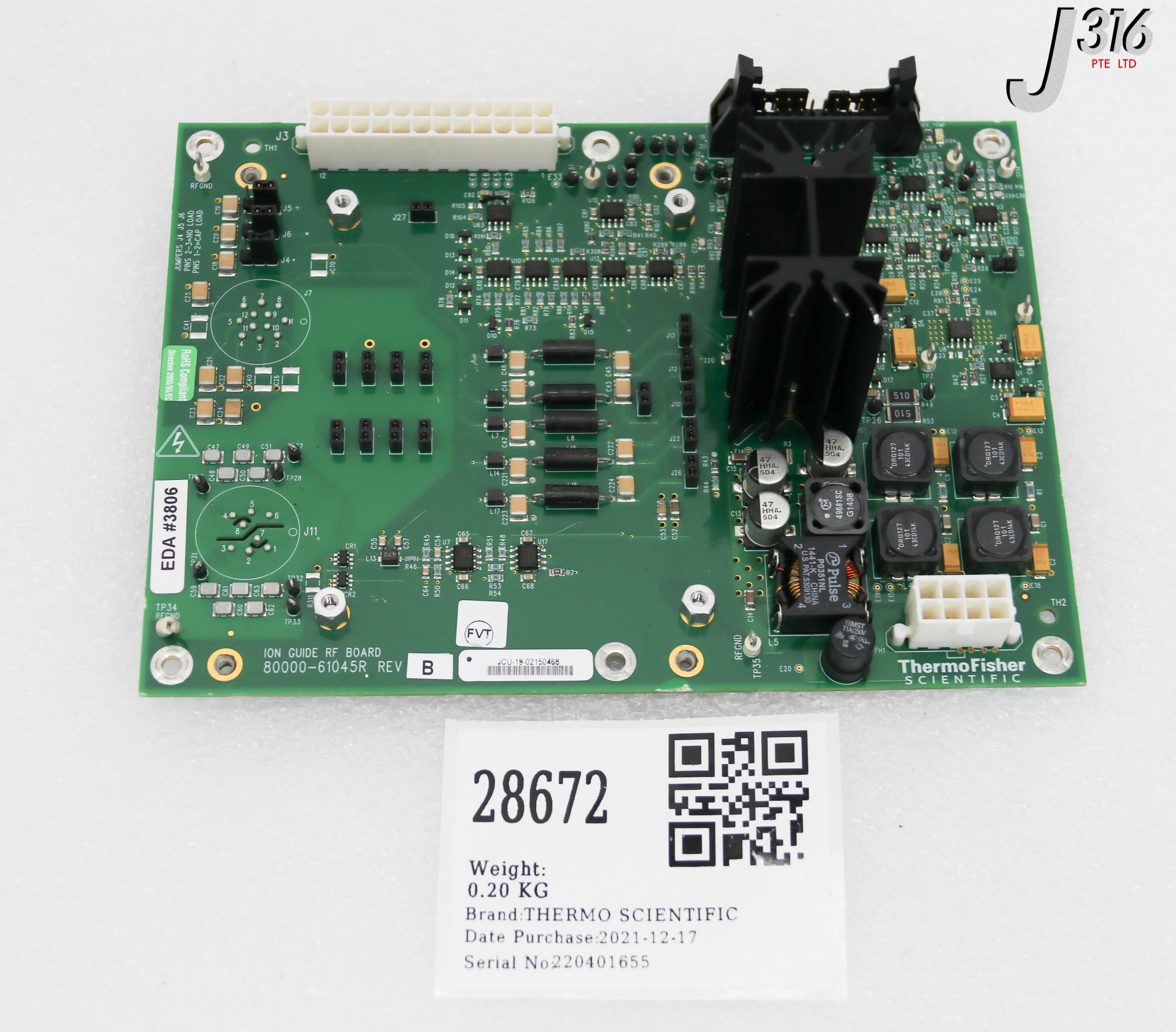 ±3 28672 THERMO SCIENTIFIC PCB, ION GUIDE RF BD 80000-61045R | eBay
